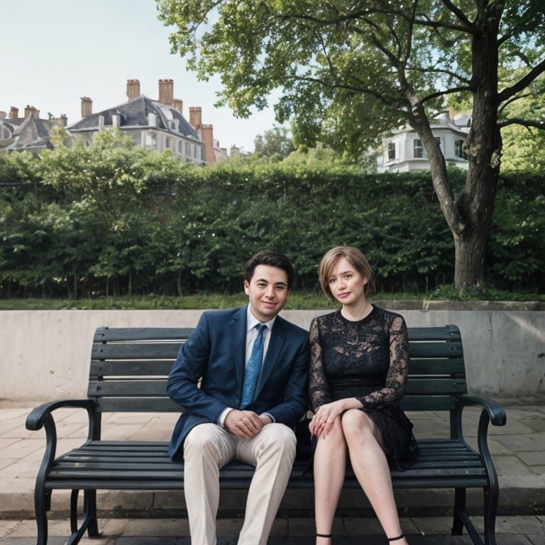 Couple's Portrait Hilariously Photobombed by a Cat