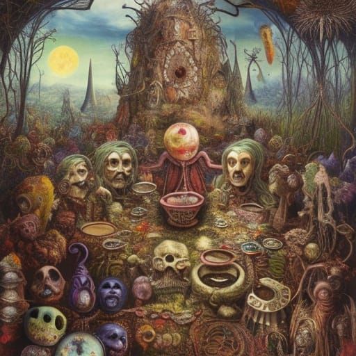 Wonderland Tea Party in Art Nouveau Style