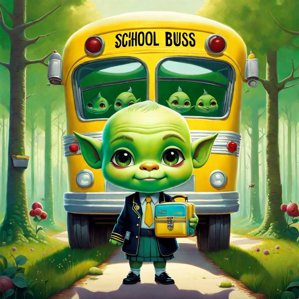 Chibi Ogre's First Day of School