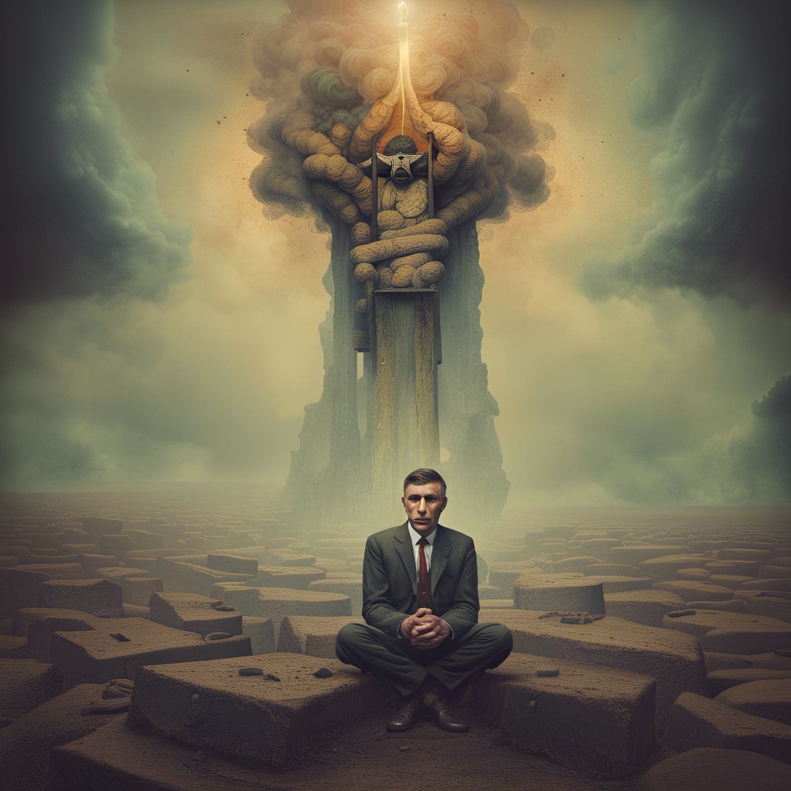 This is the great esoteric depression, We sold our souls but couldn't buy salvation