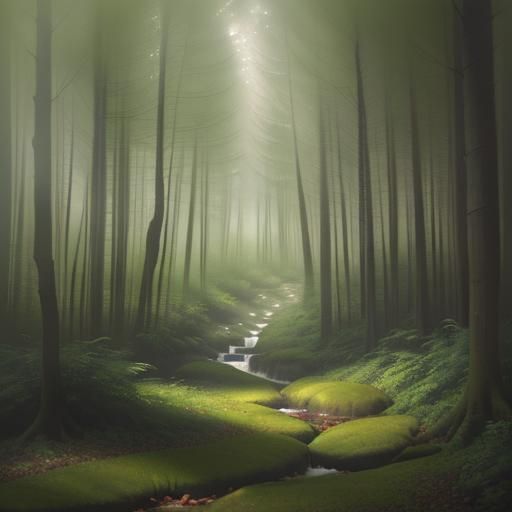 Sentient Beings: Leaves could be portrayed as conscious bein...