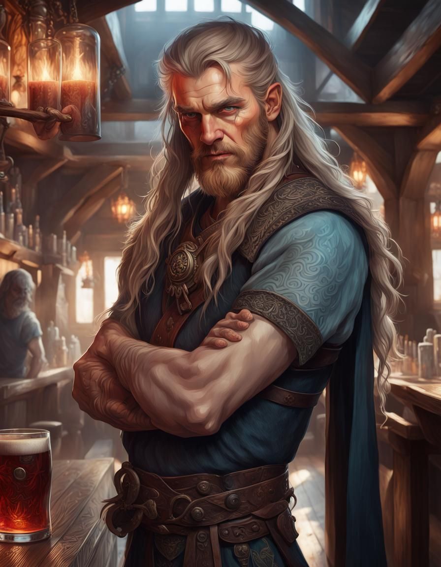 Viking Halloween Portrait with Dynamic Lighting