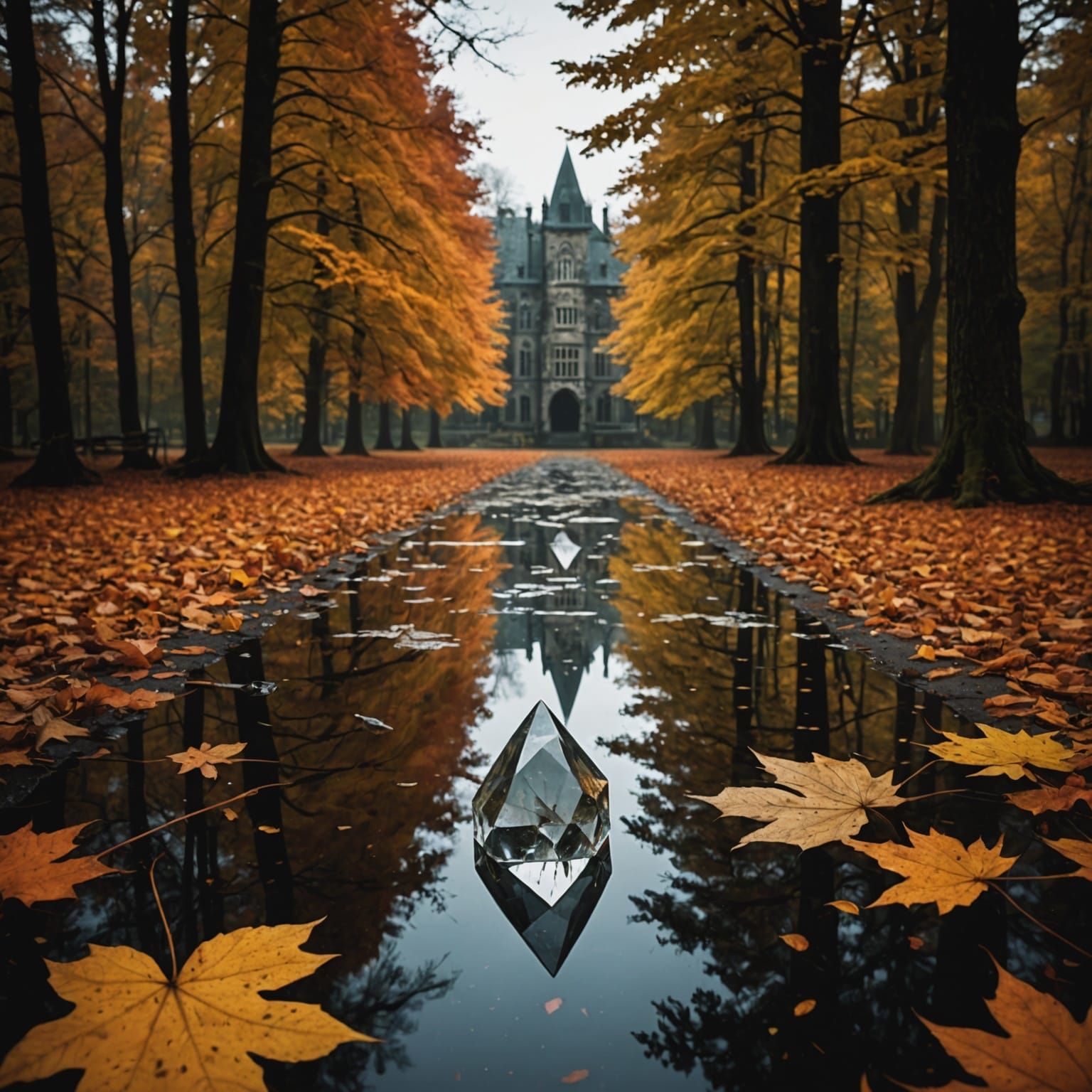 Eerie Autumn Crystal Formation