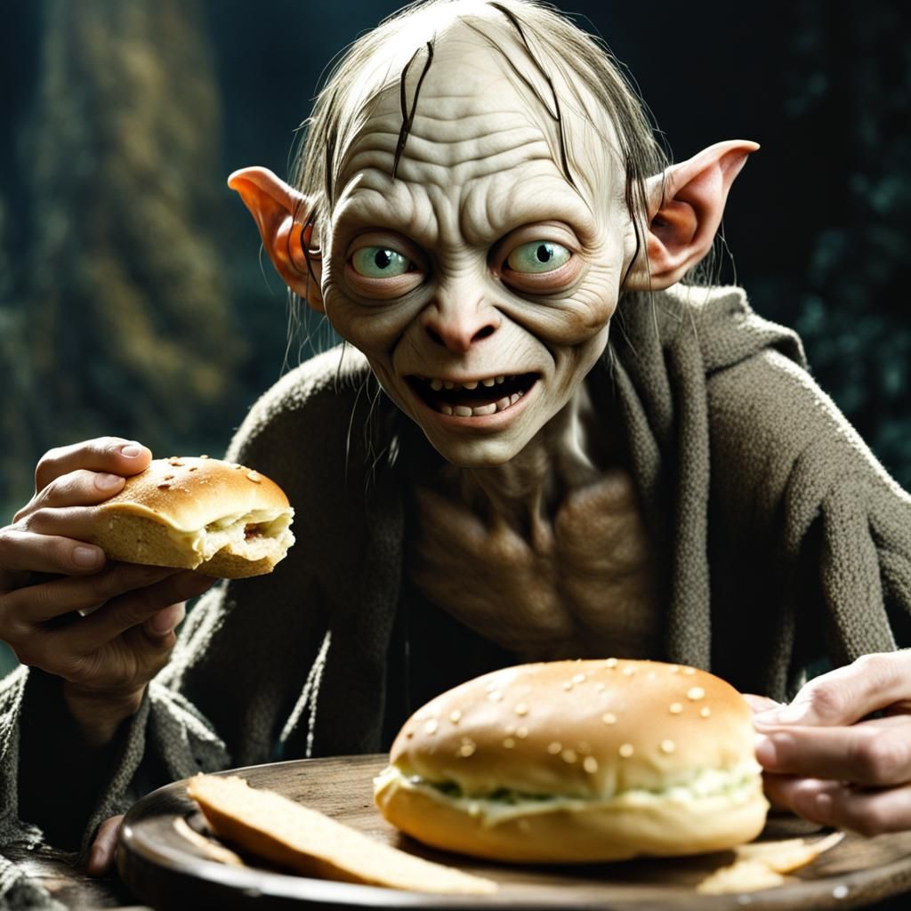 Gollum's Bread Roll Feast: Lord of the Rings