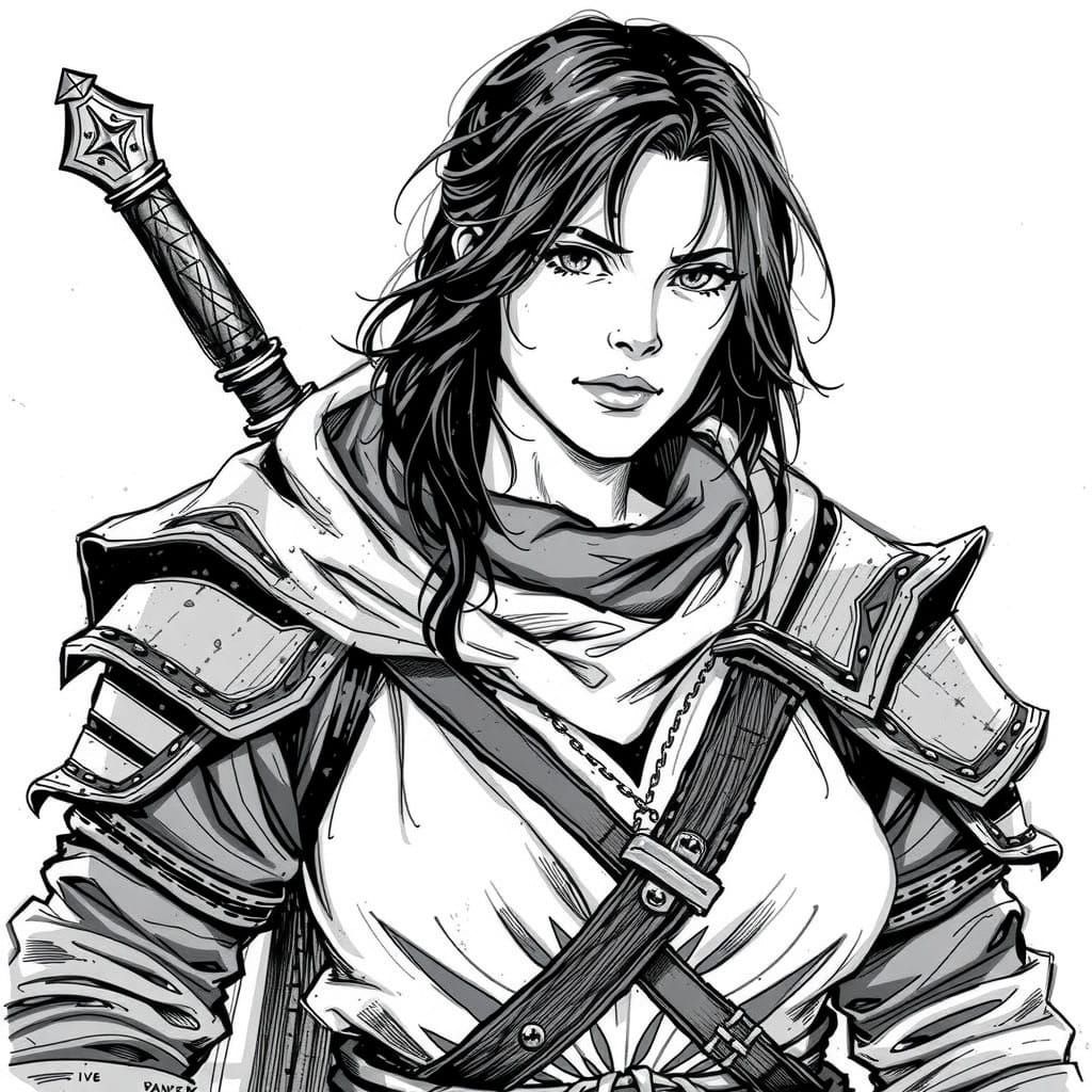 Medieval Fantasy Ranger Vinneth in Leather Armor