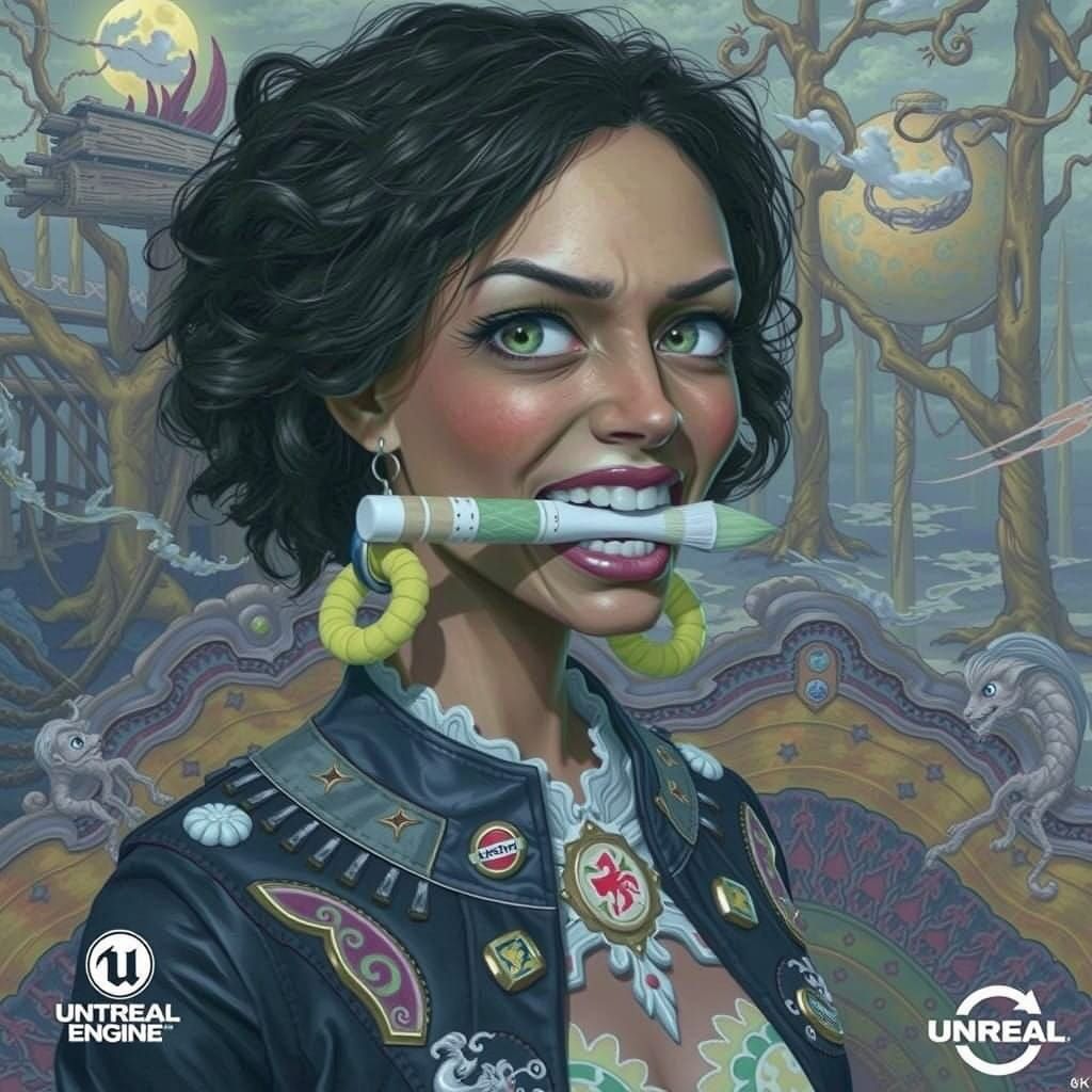 Struggling Artist Trapped in Dreamlike Landscape