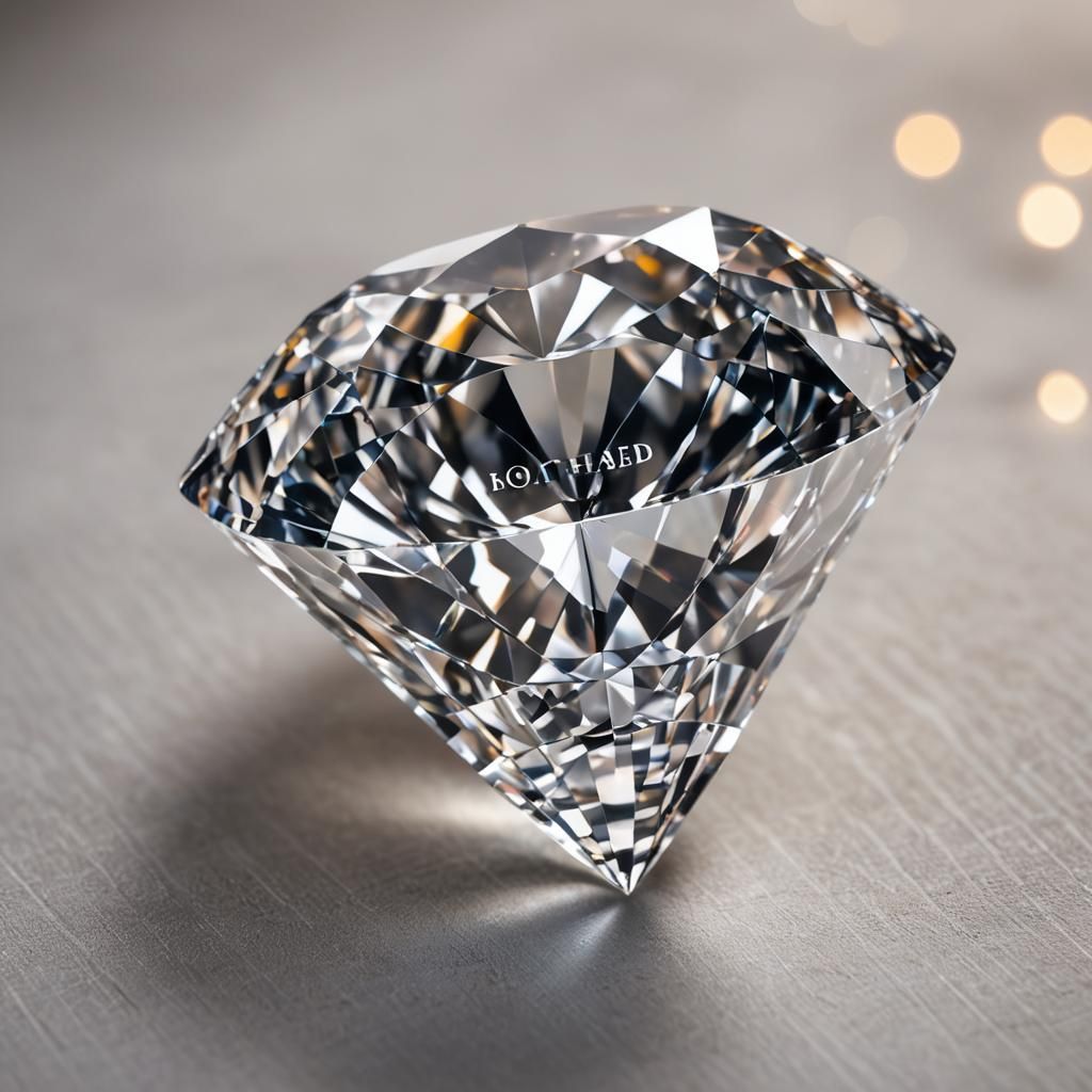 Diamond Inscribed 'My Beloved Mother' - Professional Photo