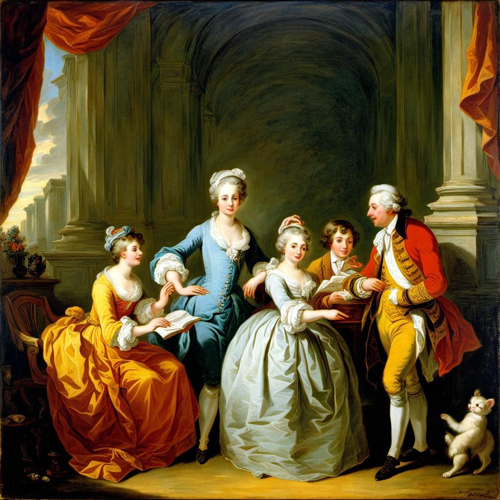 The Four Ages of Man: Childhood, Rococo Style