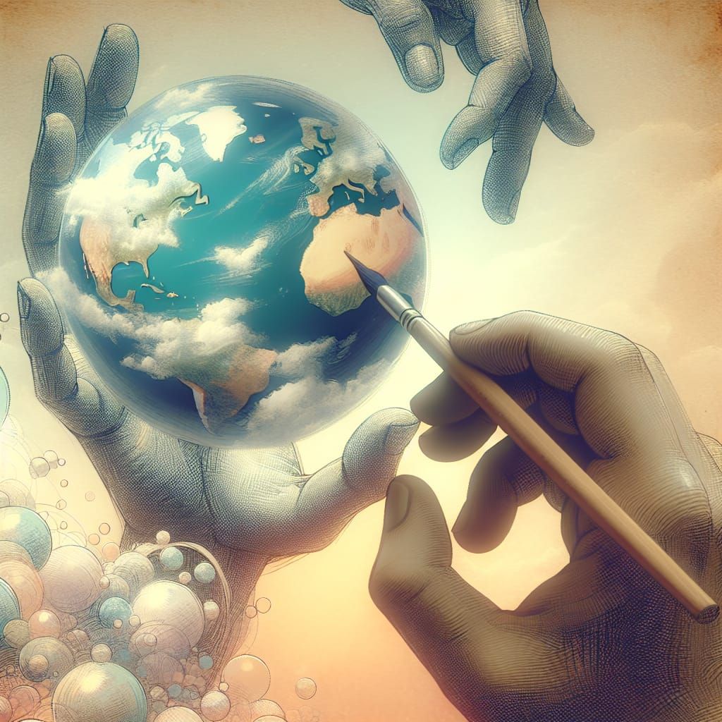 Reality as an Illusion: A Dreamy Pastel Concept
