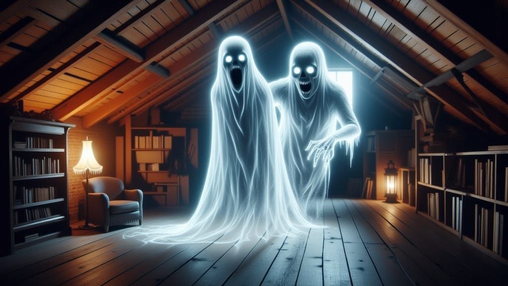 Ethereal Ghosts Dance at New Year's Eve Ball