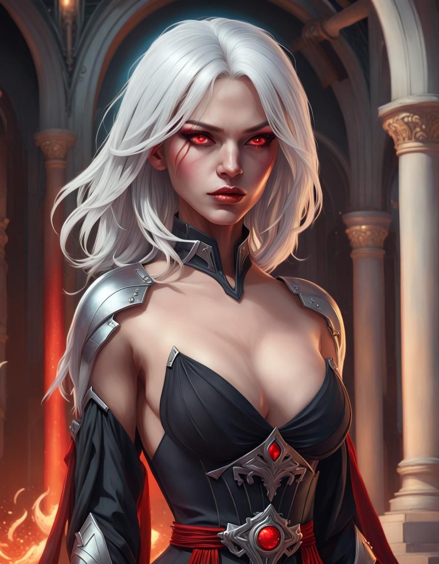 Fantasy Assassin Portrait in Hyperdetailed Style