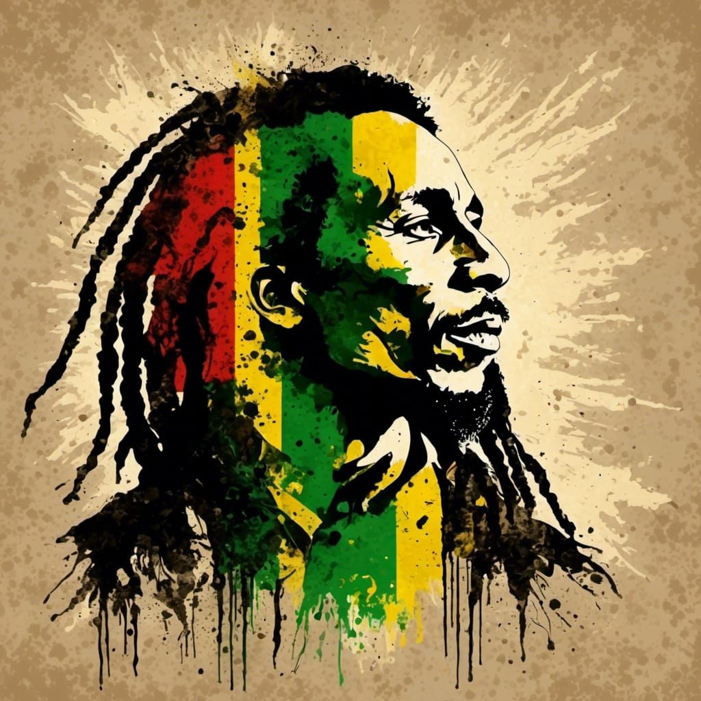 Bob Marley Silhouette