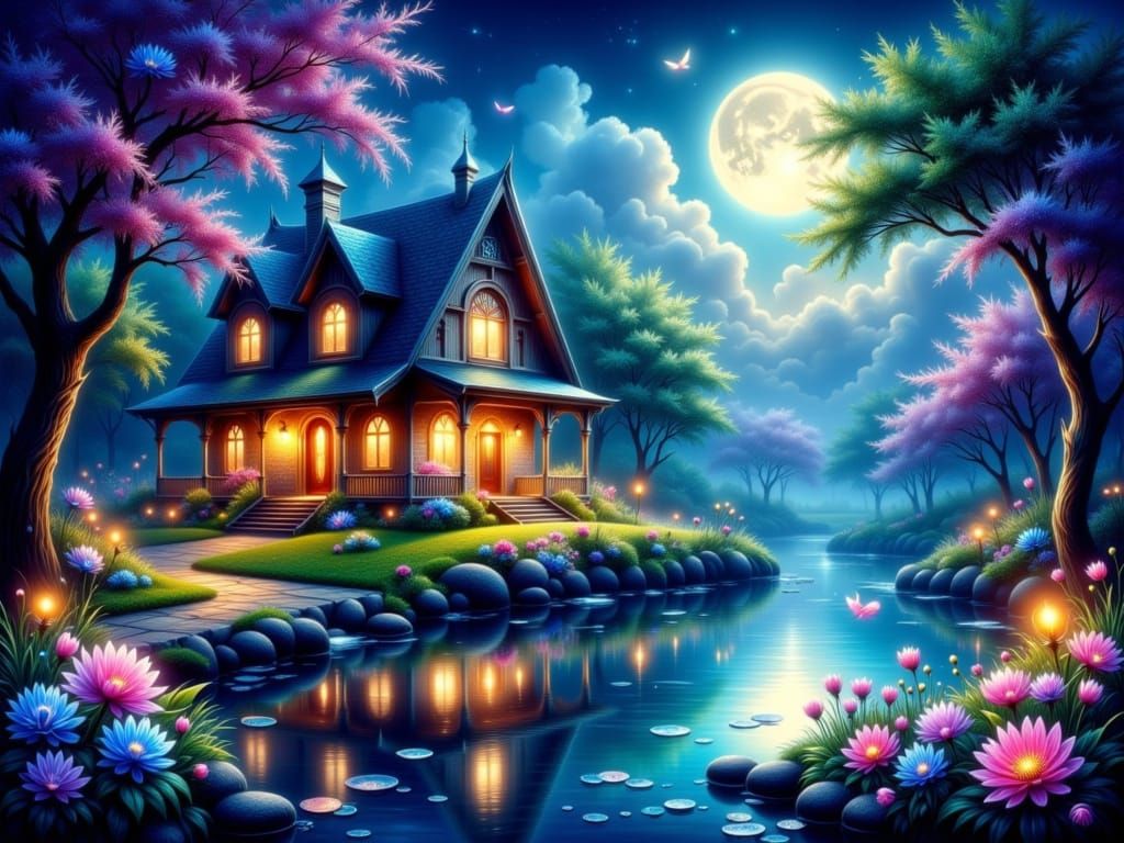 A beautiful night under the moon 5