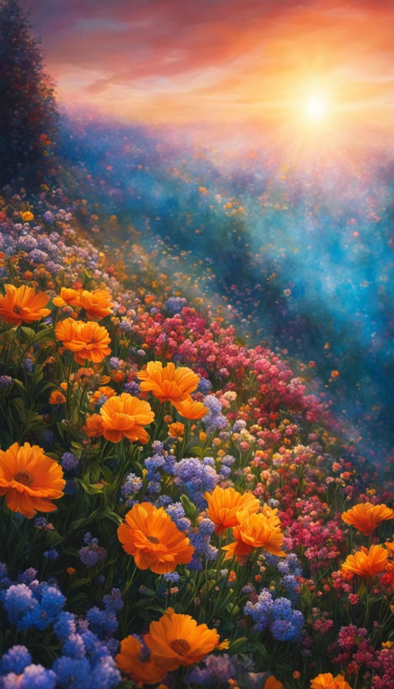 Floral Landscape in Petrykivka Style