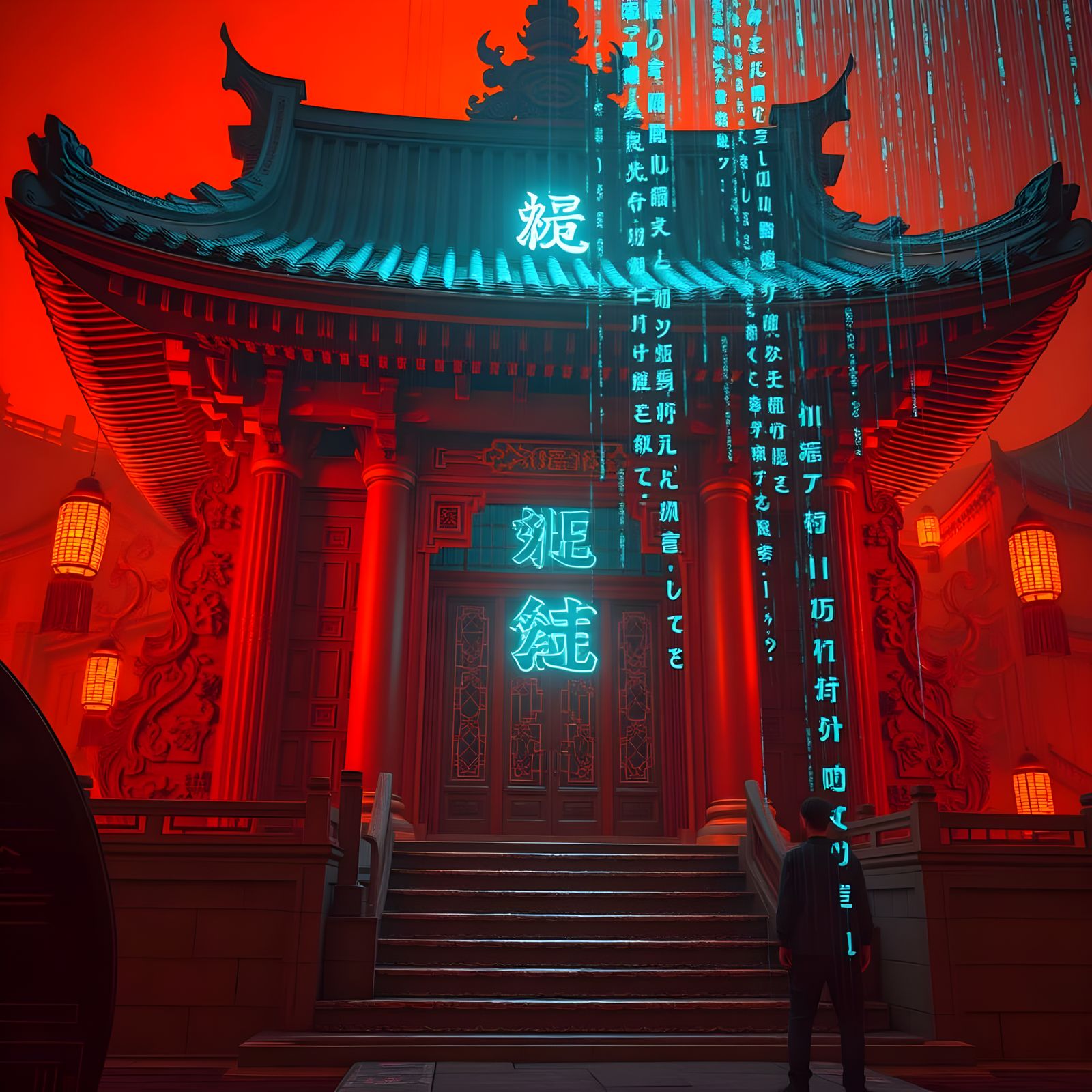 Code Rain Temple