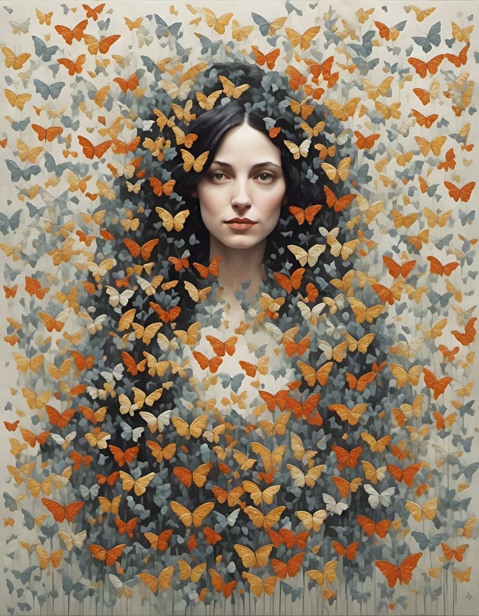 Woman in Confetti Shower Celebration