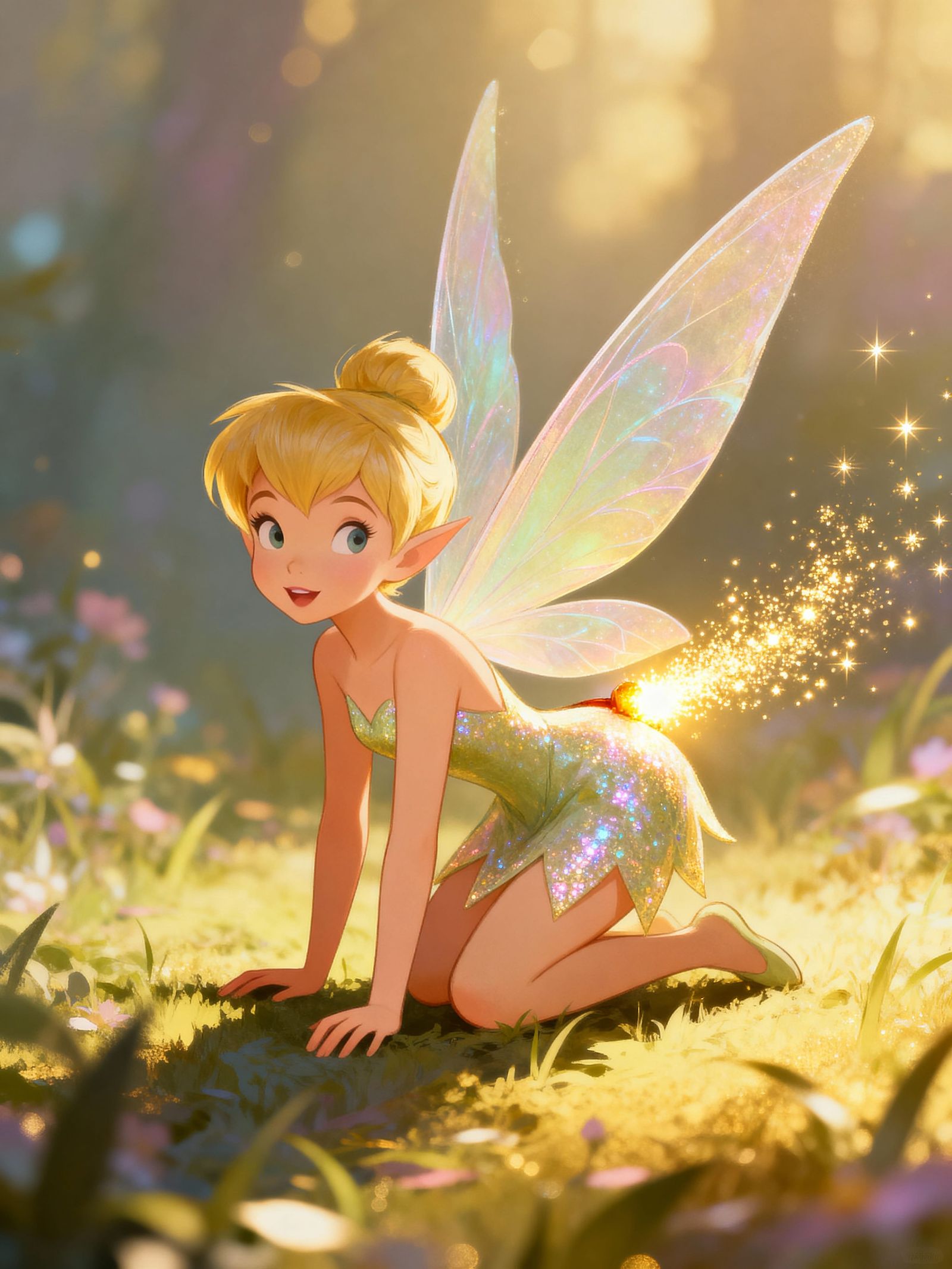 Tinkerbell Spreading Pixie Dust