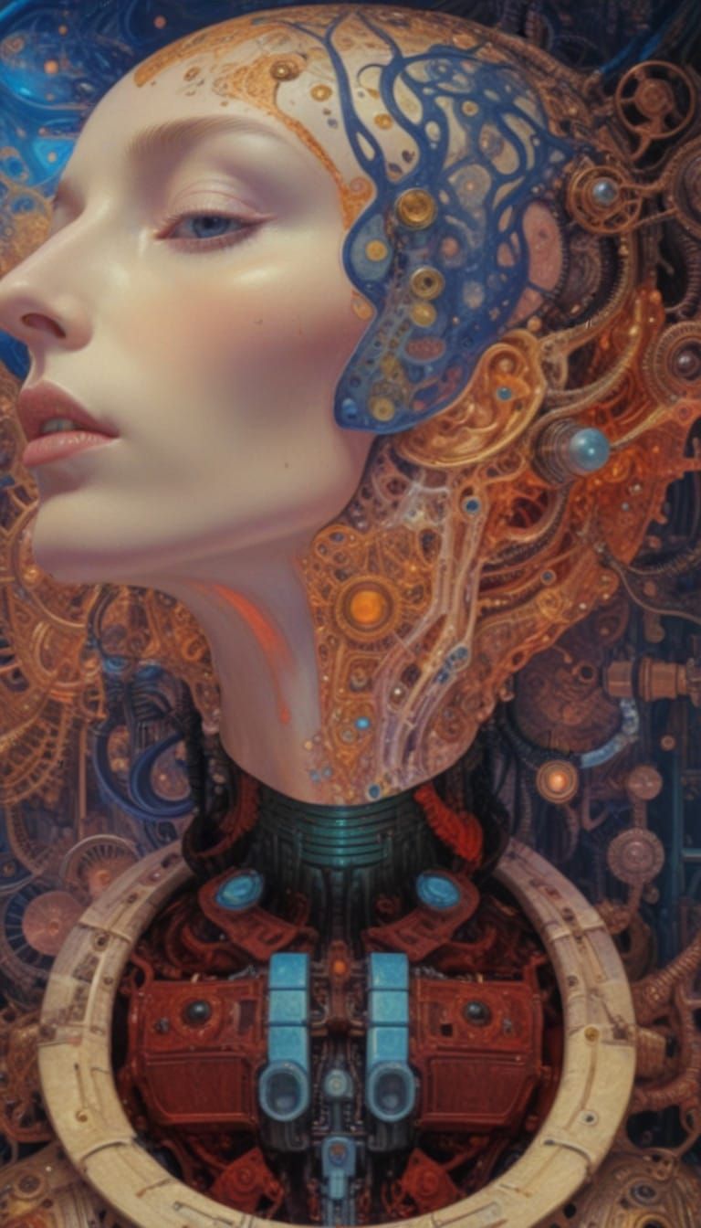 Hyperrealistic Steampunk Machine in Imperial Splendor