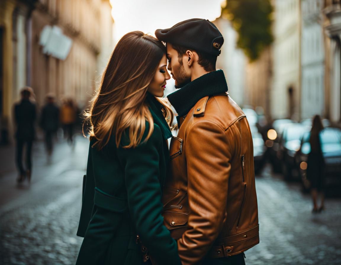 Young Couple Falling in Love