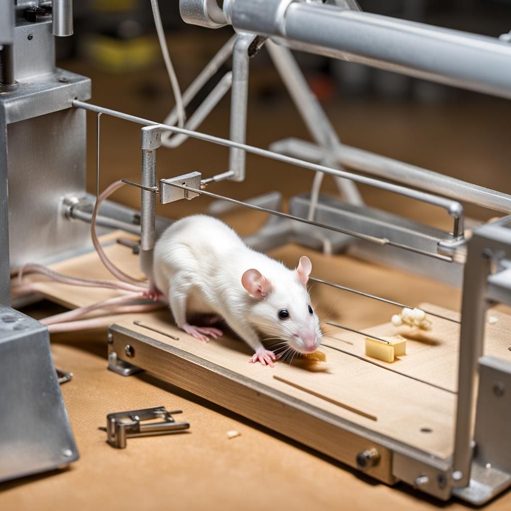 Albino Rat Reverse Engineering a Mouse Trap