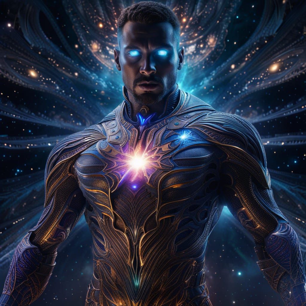 Super hero with x-ray vision and super psychic super powers