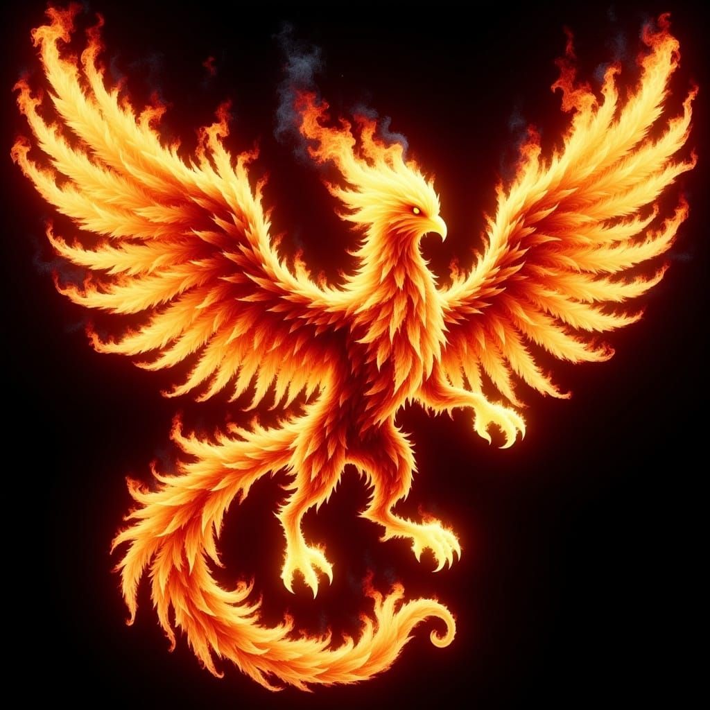 <lora:Ignis Flux:1.0> Phoenix