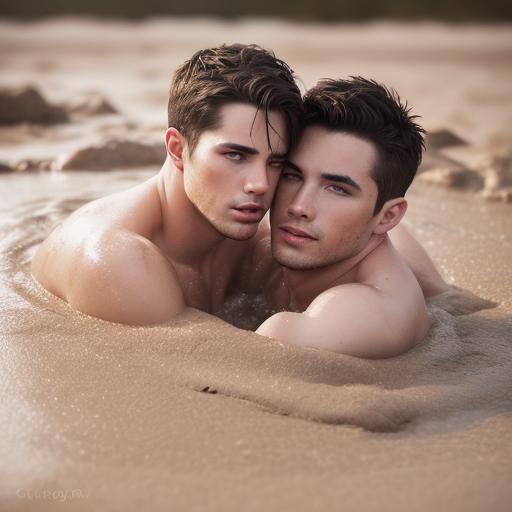 Two Men Sinking in Quicksand on Valentine's Day