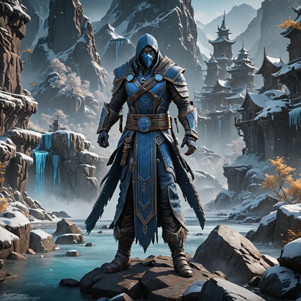 Detailed Matte Painting of Sub-Zero in Deep Color