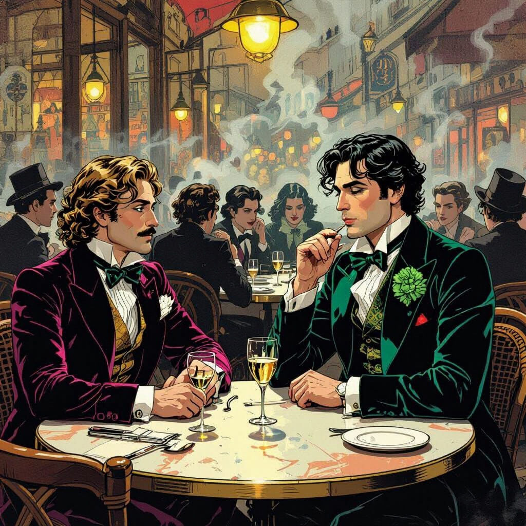 Oscar Wilde Leads Avant-Garde Artists, Comic Book Style