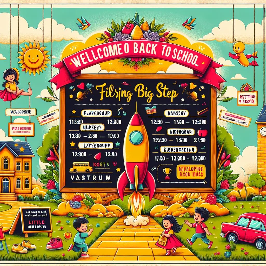 Little Millennium: Welcome Back to School Banner