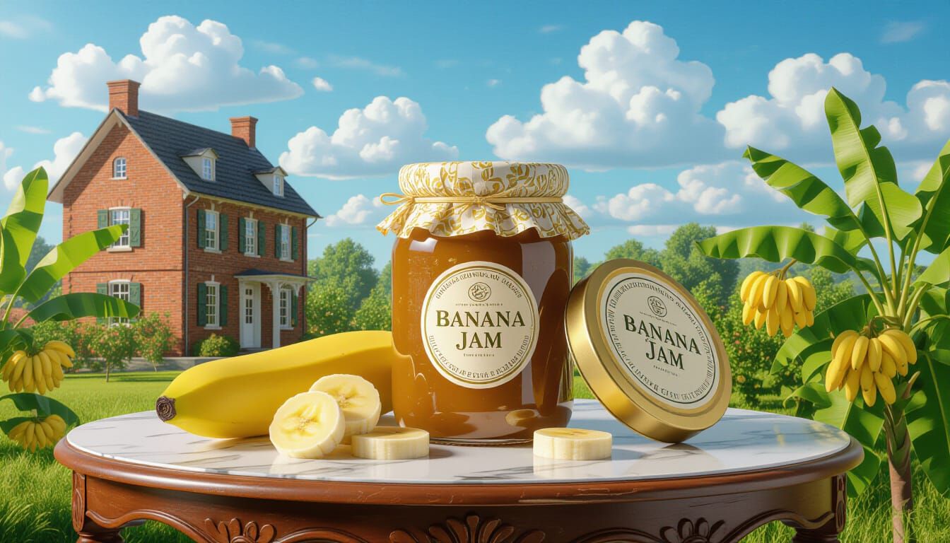 Luxurious Banana Jam Setting on Royal Table