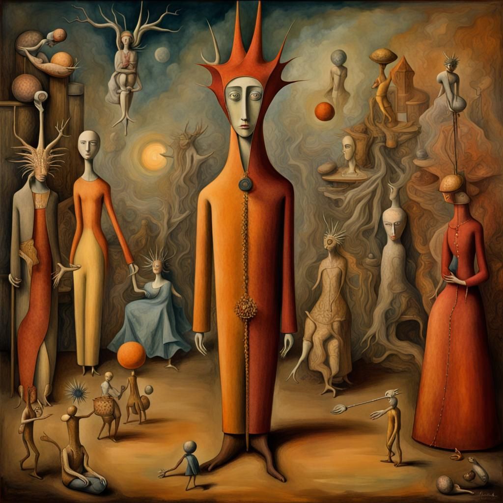 Dreamlike Surrealism with African Mask, 8K