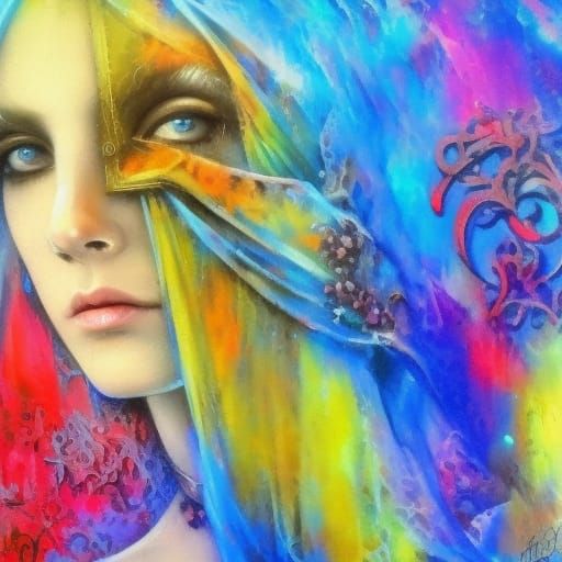 Gothic Romanticism Oil Painting in Impasto Style