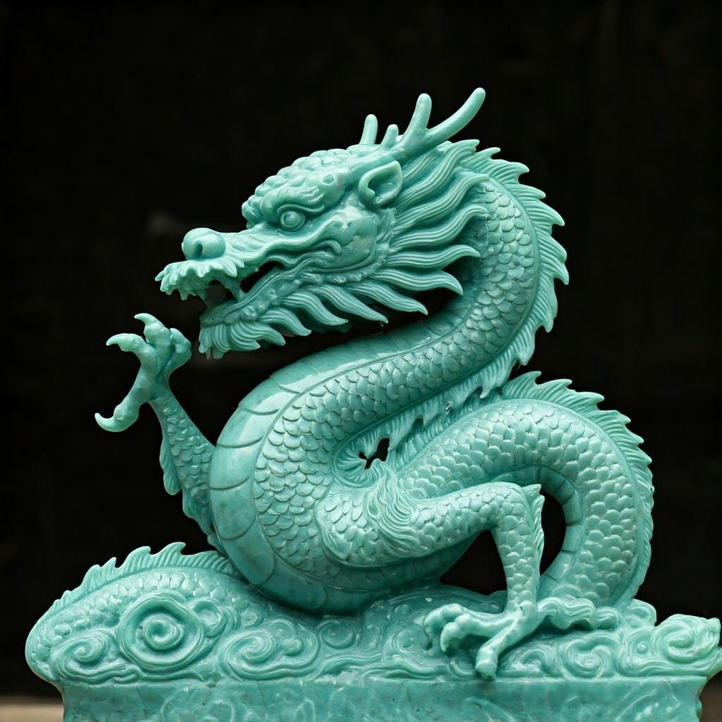 Sacred Jade Dragon Art