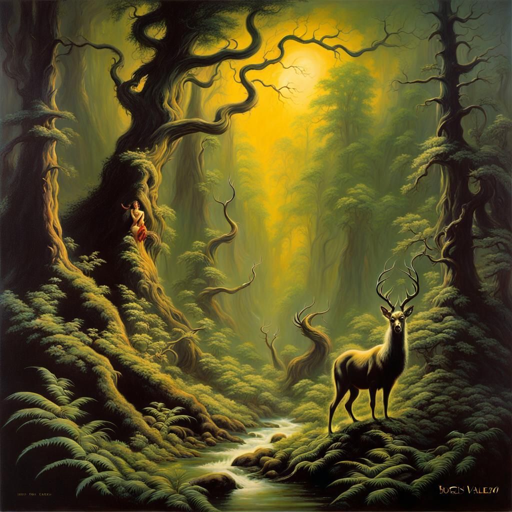 Eldritch Forest Fantasy Painting