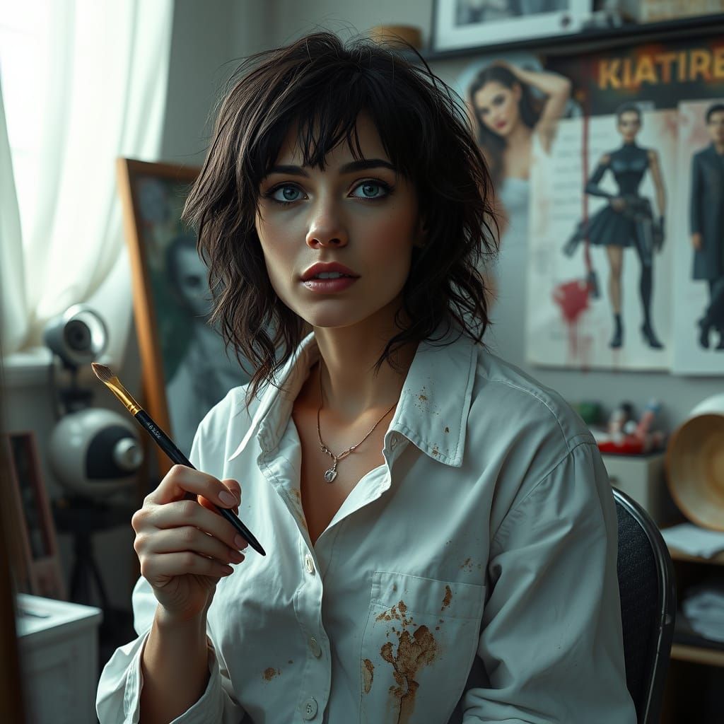 Surreal Star Trek Artist Captured in Mid-Creation