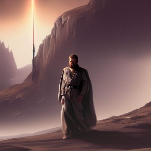 Epic Obi-Wan Kenobi Digital Matte Painting