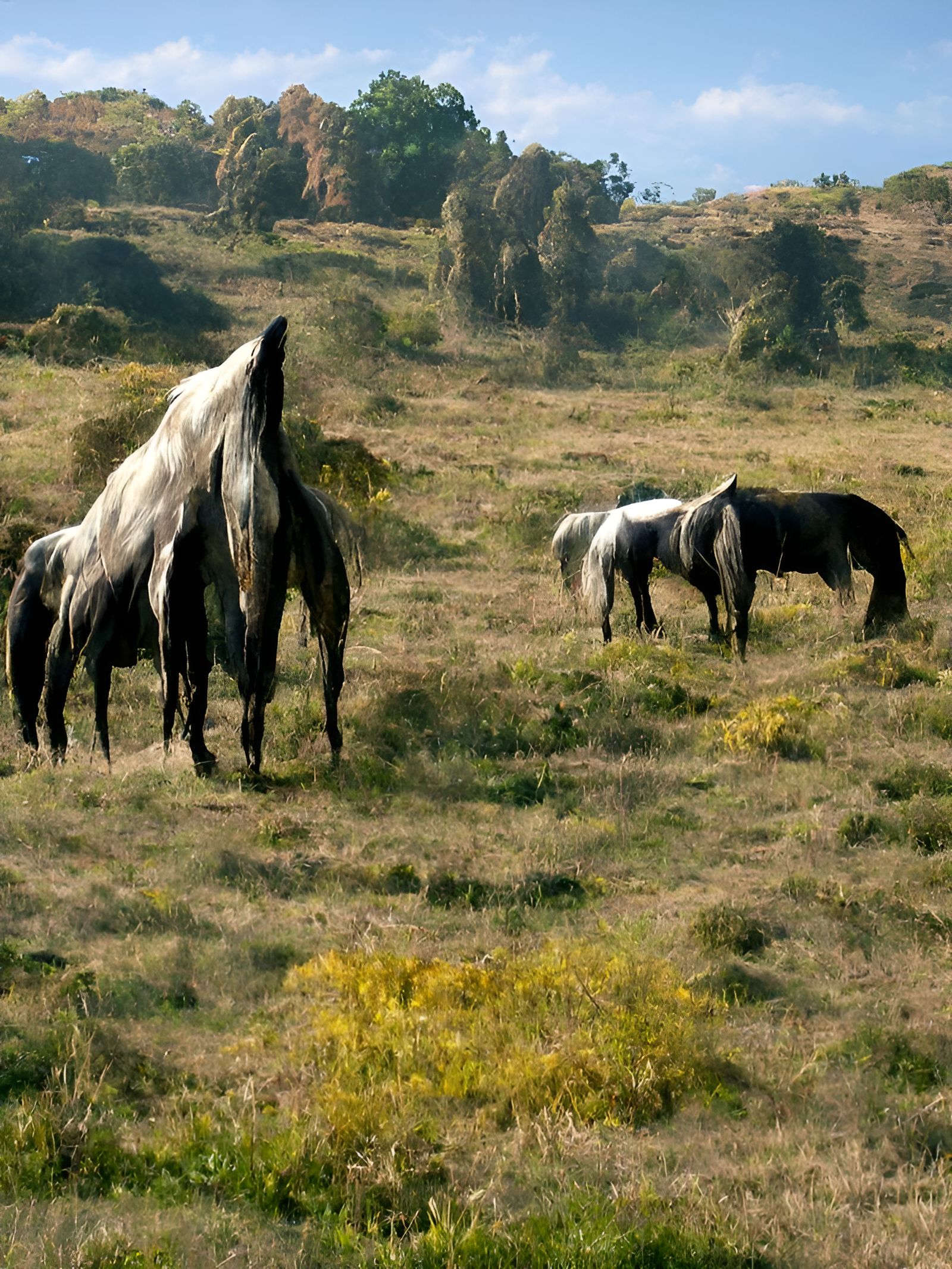 AI Generated Image of Horses
