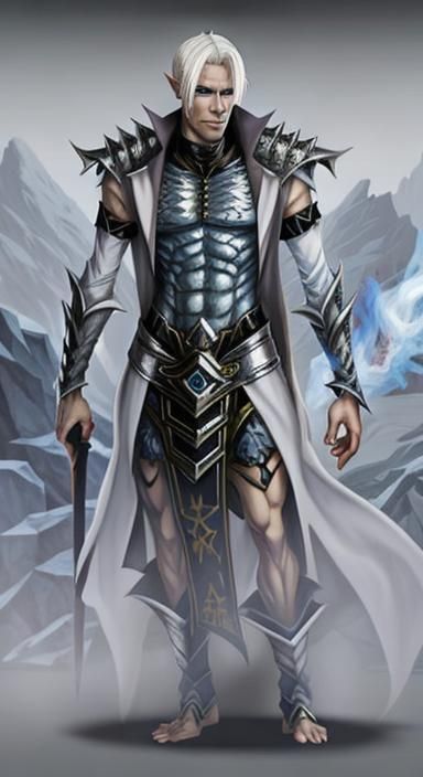 Icy Wight Demon with Platinum Hair