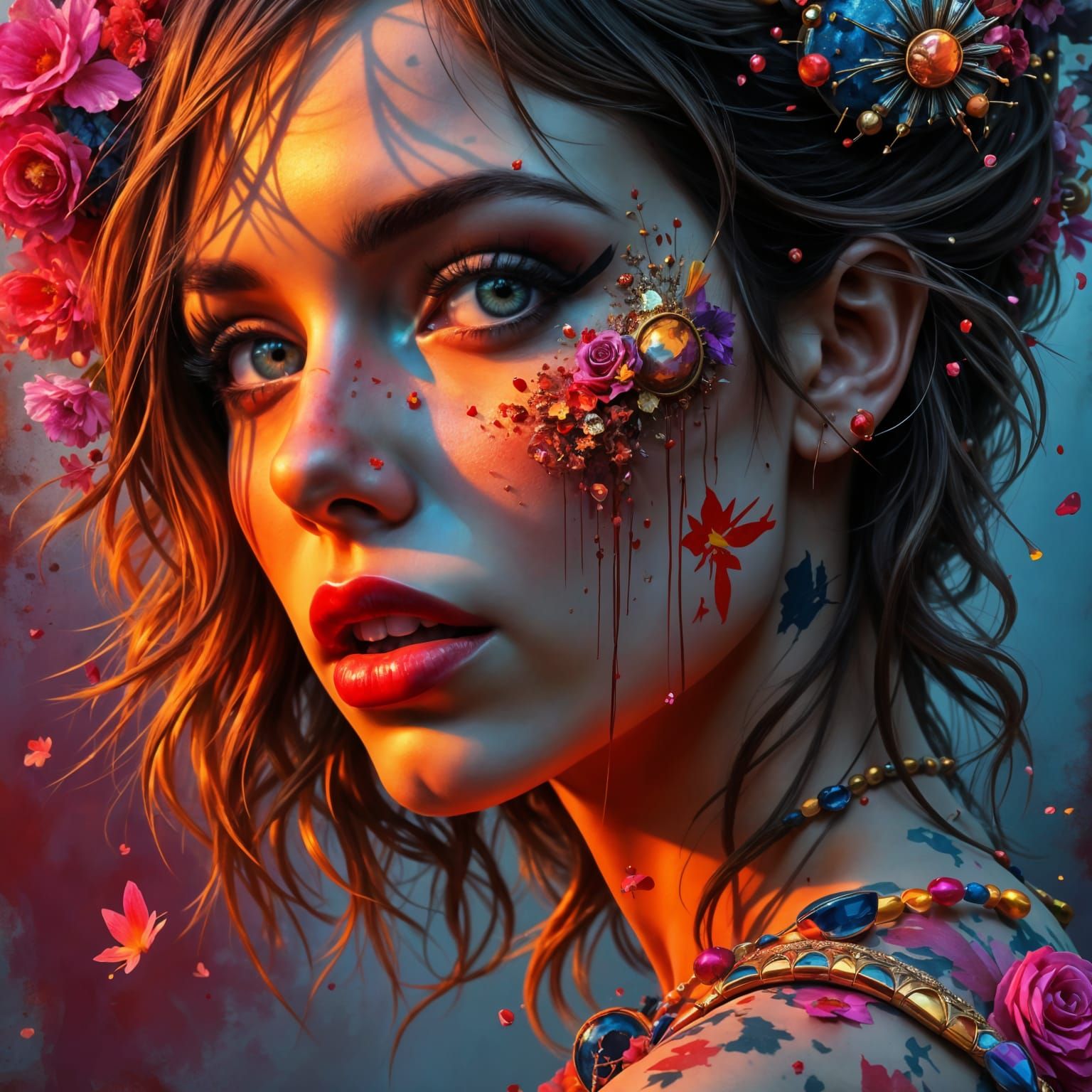 Hyperrealistic Beauty in a Whimsical World
