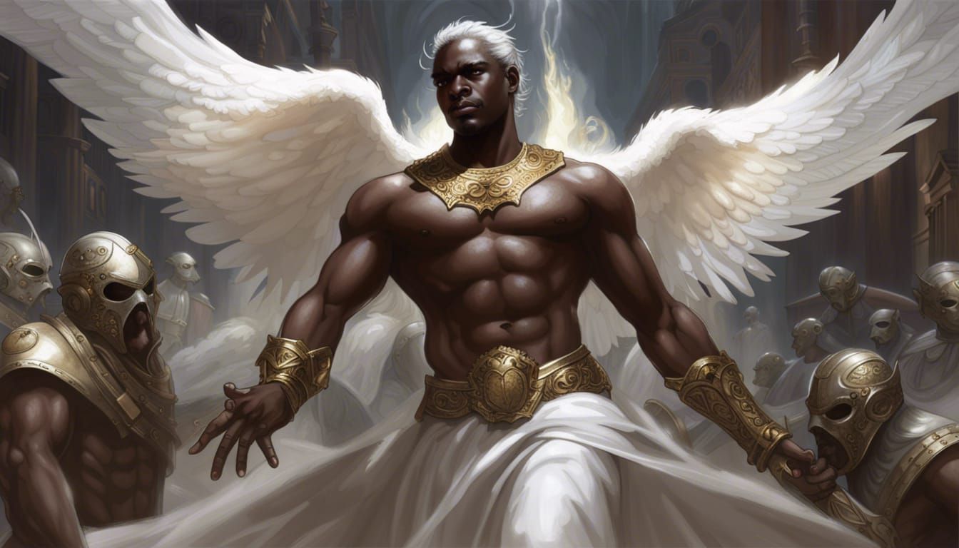 Angelic War: Dark Fantasy Concept Art in 8K