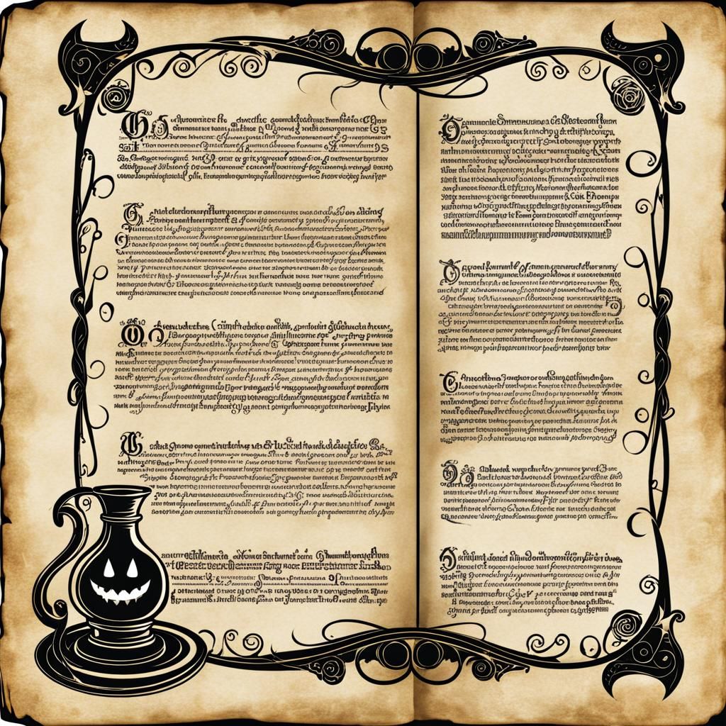 Macabre Medieval Alchemist Journal with Homunculus