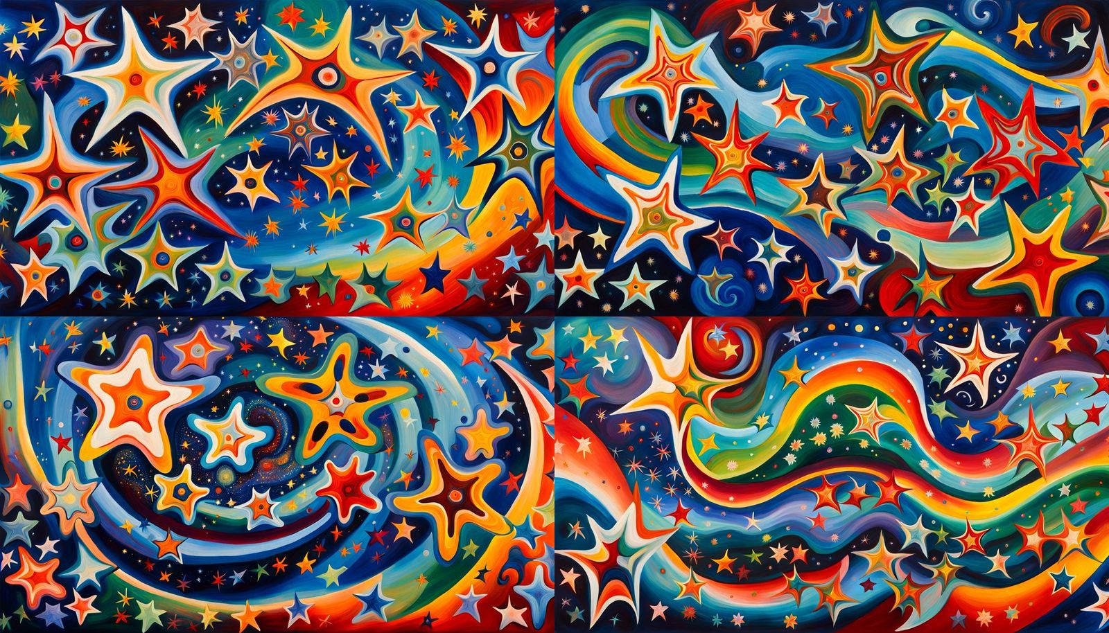 Dreamtime Painting of Cosmic Star Formation