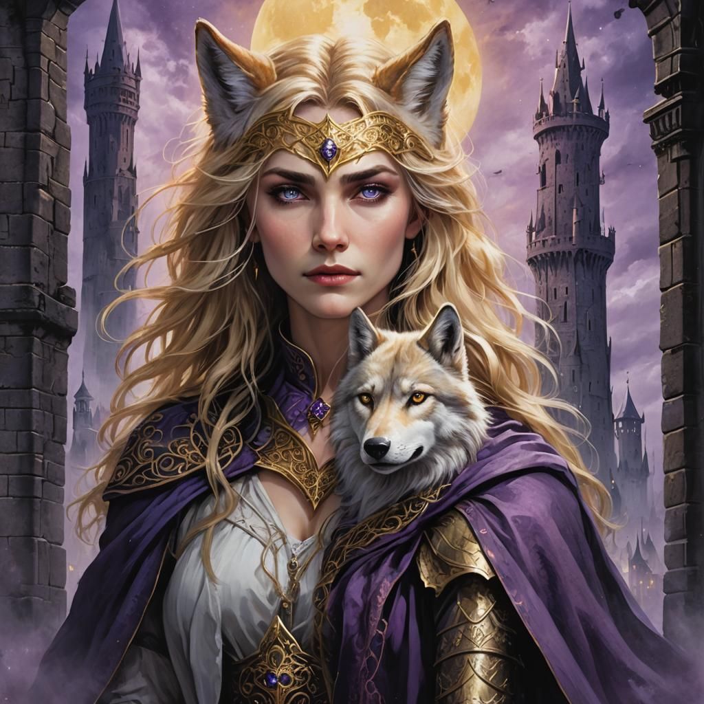 Enchantress and Wolf Eyes Book Cover Art