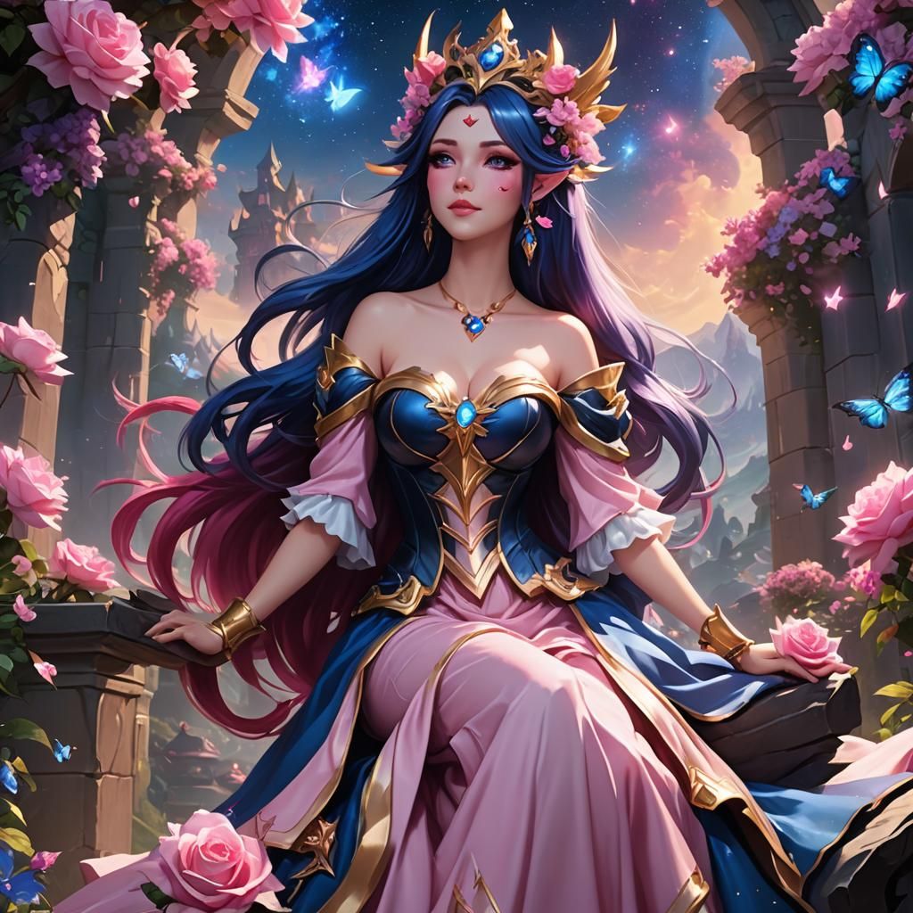 Seraphine Rose Queen in League of Legends