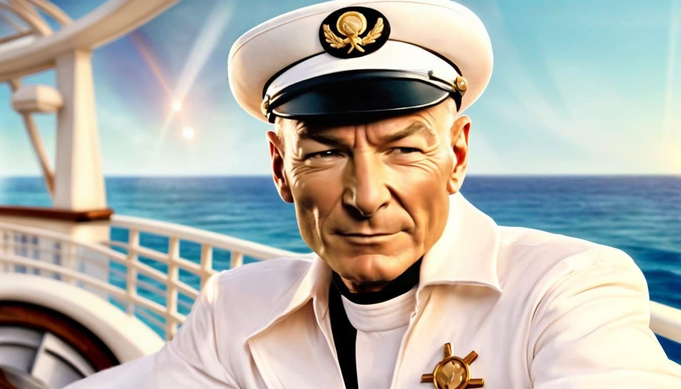 Captain Jean-Luc Picard on The Love Boat