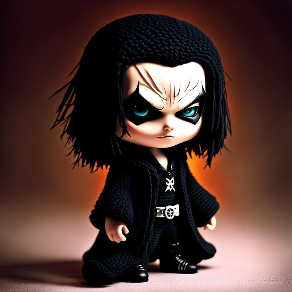 Crochet Yarn Eric Draven in 3D