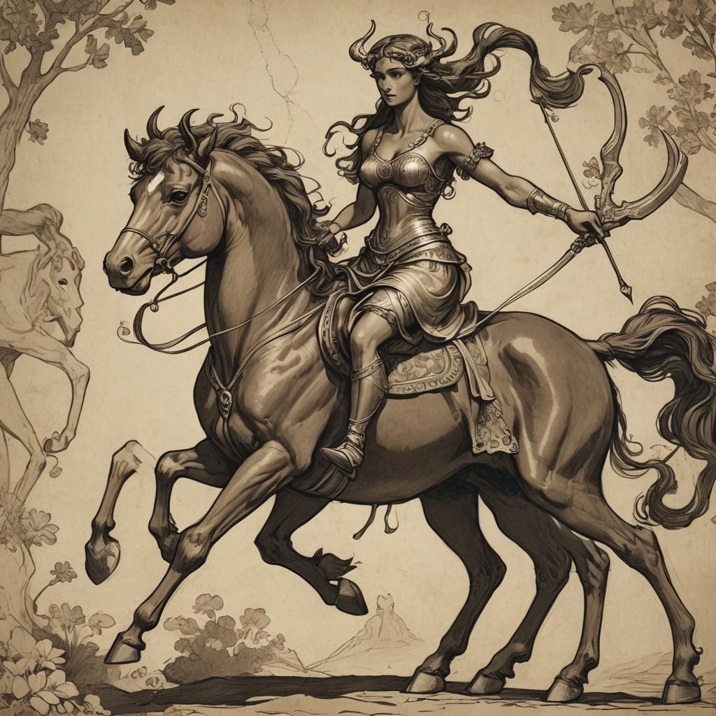 Centaur Woman: Mythological Hybrid Creature