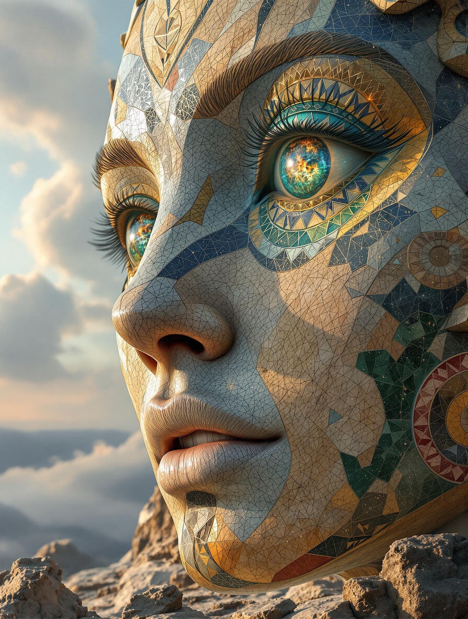 Ancient, Cosmic Goddess Unfolds in Byzantine-Inspired Stone ...