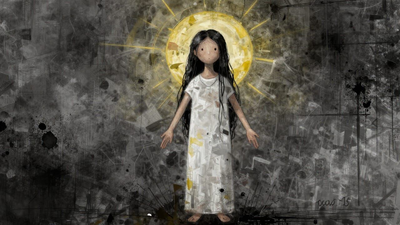 Abstract Symbolism of Faith in Modern Cartoon Style